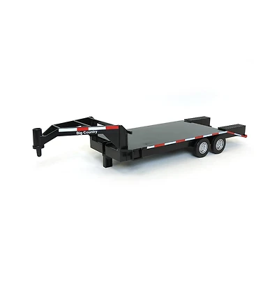 Big Country Toys 1/20 Black Flatbed Gooseneck Trailer with Ramps