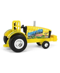 Ertl 1/64 Corn Fed Racing Yellow Pulling Tractor Collect N Play