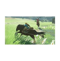 Nintendo Switch Neon Red & Blue Oled Console with Legend of Zelda Breath of the Wild, Nintendo $20 eShop Gift Card, MightySkins Console and Controller