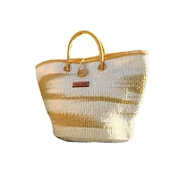 Peace Life Sisal Tote Basket Tote Bag