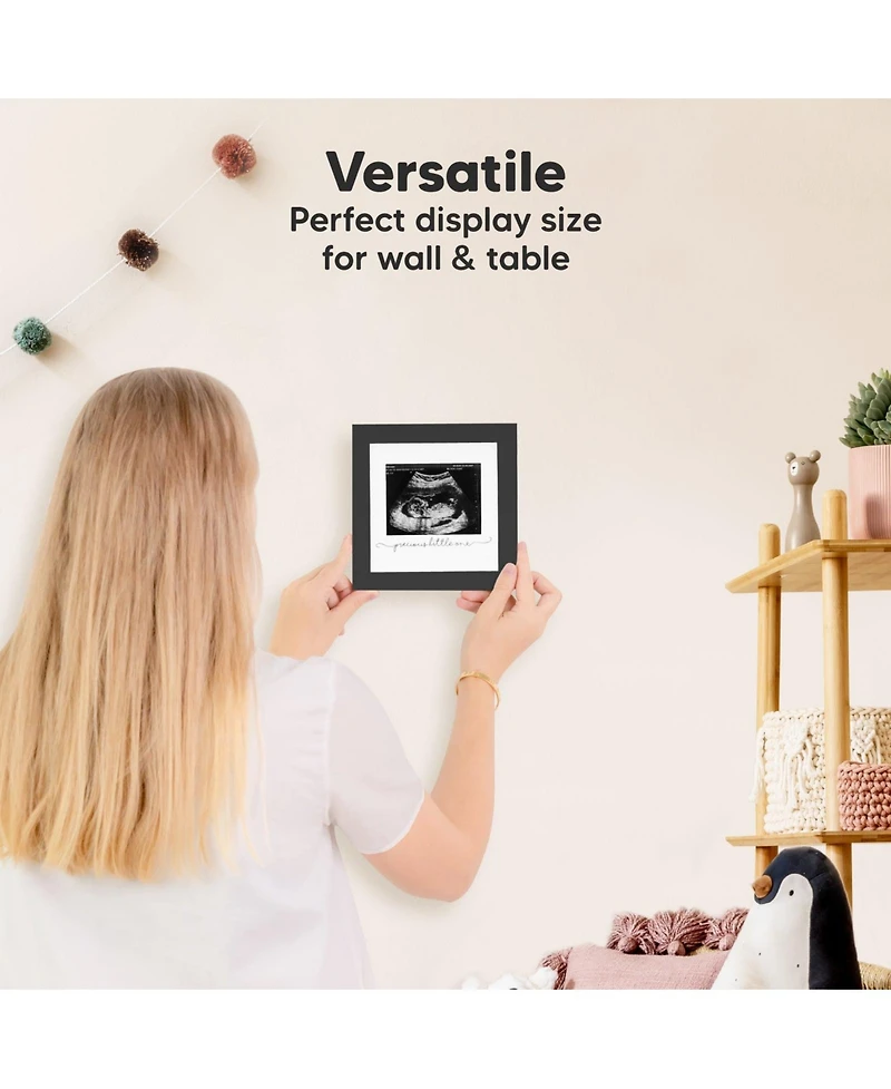 Solo Baby Sonogram Picture Frame, Modern Ultrasound Frames, Pregnancy Announcements Frame