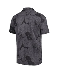 Tommy Bahama Men's Black Kansas Jayhawks Miramar Blooms Polo Shirt