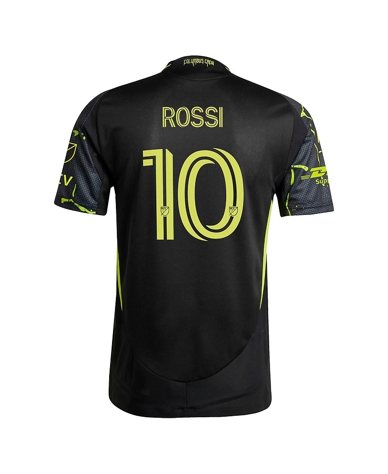 Adidas Men's Diego Rossi Black Columbus Crew 2025 The Goosebumps Kit Authentic Player Jersey