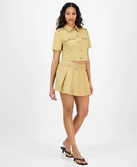 Bar Iii Women's Boxy Utility Top, Exclusively at Macy's