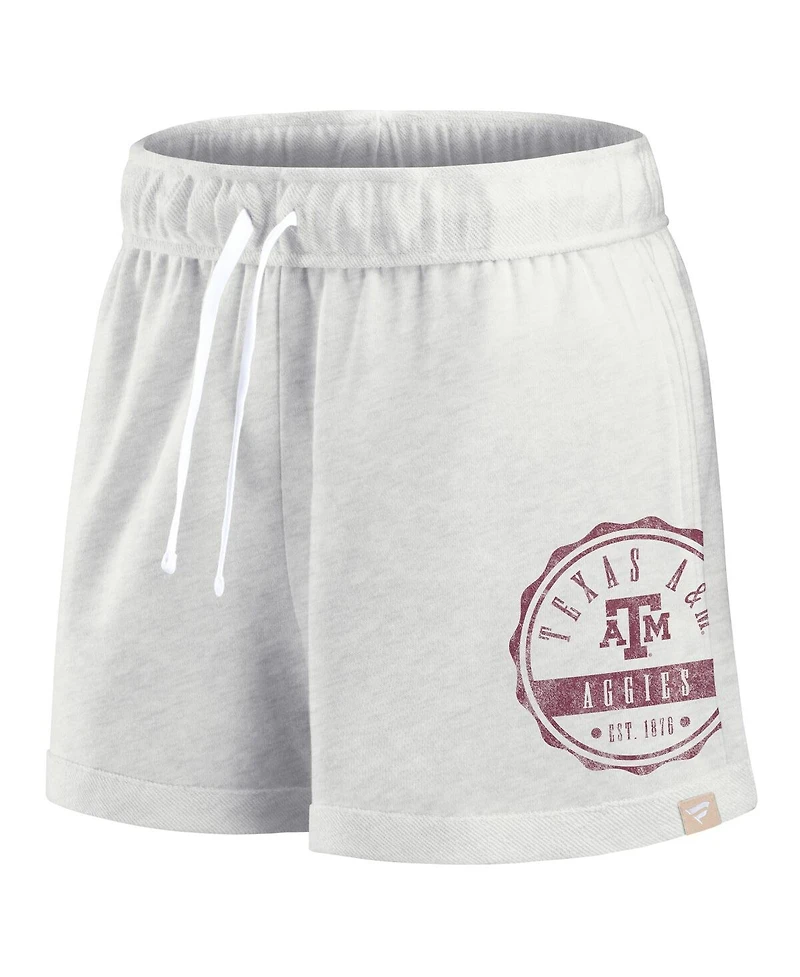 Fanatics Women's Oatmeal Texas A&M Aggies Win Badge Shorts