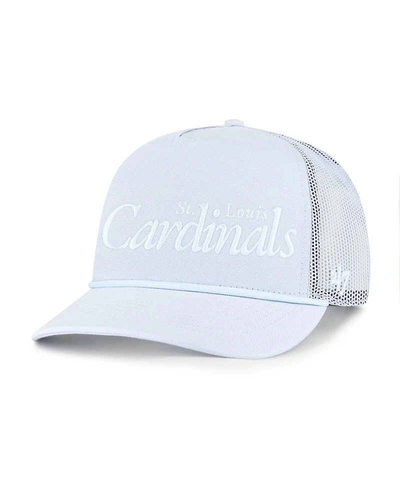 '47 Brand Men's Light Blue St. Louis Cardinals Foundation Script Hitch Adjustable Trucker Hat