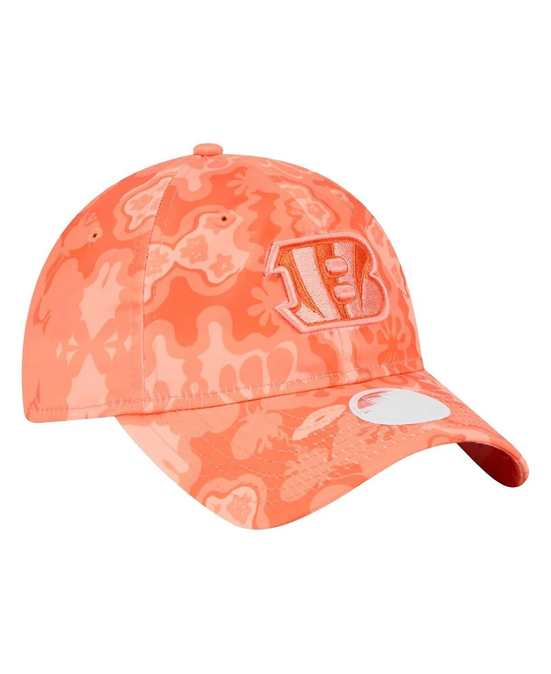 New Era Women's Orange Cincinnati Bengals Trippy 9TWENTY Adjustable Hat