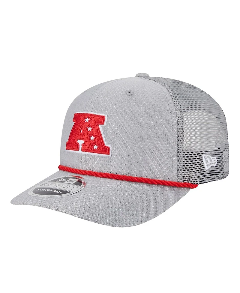 New Era Men's Gray Las Vegas Raiders 2025 Pro Bowl 9SEVENTY Stretch-Snap Hat