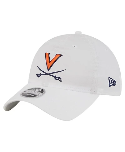 New Era Men's White Virginia Cavaliers Active Ripstop 9TWENTY Adjustable Hat