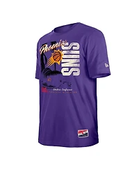 New Era Men's Purple Phoenix Suns Distressed Throwback Vintage Color Pack T-Shirt