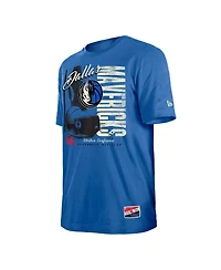 New Era Men's Blue Dallas Mavericks Distressed Throwback Vintage Color Pack T-Shirt