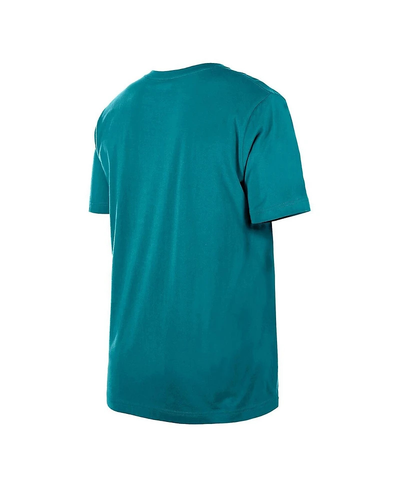 New Era Men's Teal Charlotte Hornets Distressed Throwback Vintage Color Pack T-Shirt