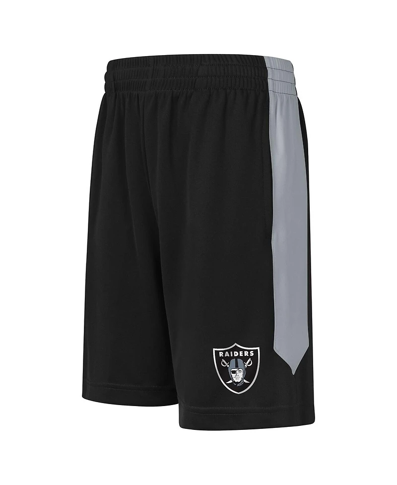 Outerstuff Big Boys and Girls Black Las Vegas Raiders Fashion Shorts