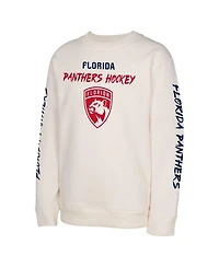 Outerstuff Big Boys and Girls Cream Florida Panthers Star Power Pullover Sweatshirt