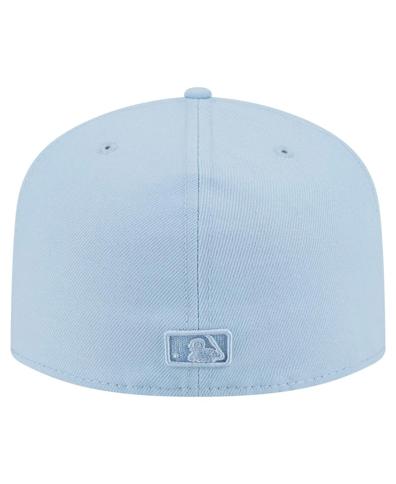 New Era Men's Light Blue Miami Marlins Color Pack A-Frame 59FIFTY Fitted Hat