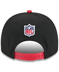 New Era Big Boys and Girls Black/Scarlet San Francisco 49ers 2025 Nfl Draft A-Frame 9FIFTY Snapback Hat