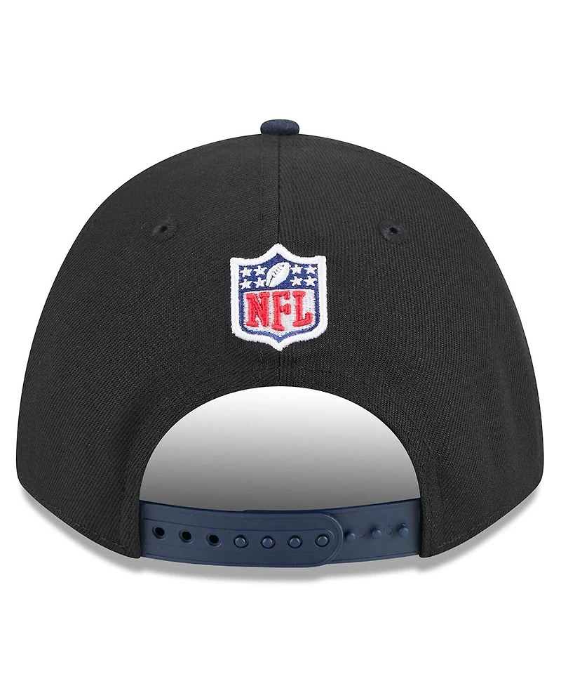 New Era Big Boys and Girls Black/Navy Dallas Cowboys 2025 Nfl Draft 9FORTY A-Frame M-Crown Adjustable Hat