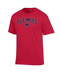 Champion Men's Red Ole Miss Rebels Arch Over Logo T-Shirt
