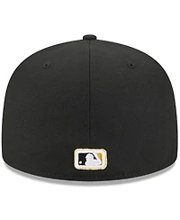 New Era Men's Black Pittsburgh Pirates 2025 59FIFTY Day Fitted with Pins Hat