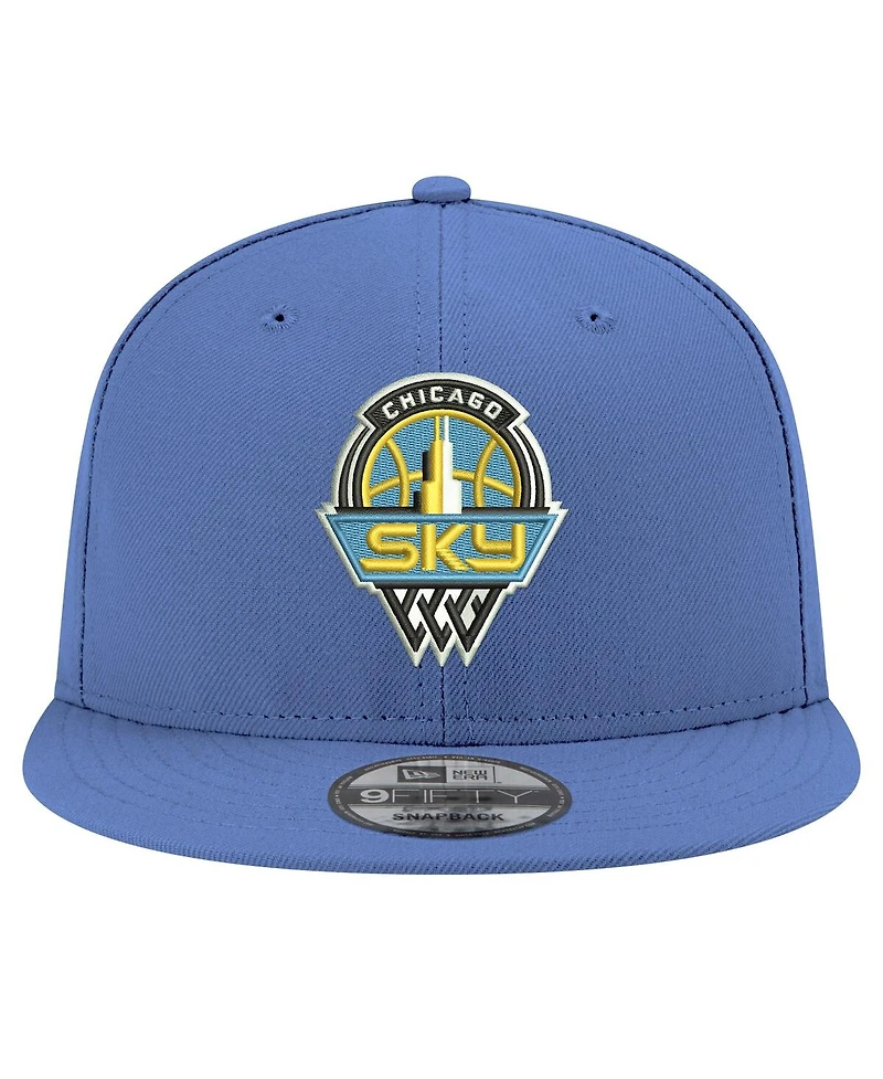 New Era Men's and Women's Sky Blue Chicago Sky Logo 9FIFTY Snapback Hat