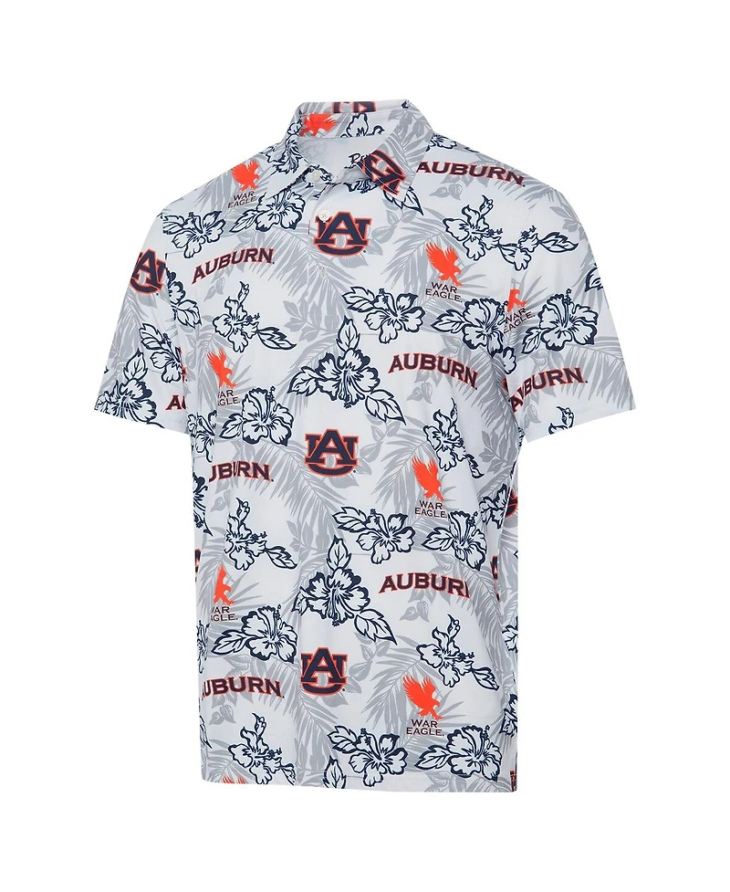 Reyn Spooner Men's White Auburn Tigers Performance Polo Shirt