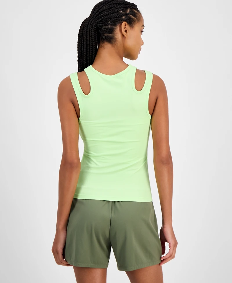 Id Ideology Women's Cutout Ribbed Tank Top, Exclusively at Macy's