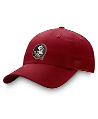 Top of the World Men's Garnet Florida State Seminoles Staple Logo Adjustable Hat