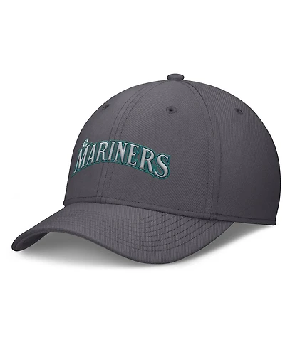Nike Men's Gray Seattle Mariners Swoosh Performance Flex Hat