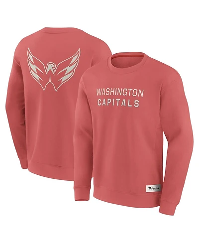 Fanatics Men's Red Washington Capitals Elements Future Ground Lettering Pullover Sweatshirt