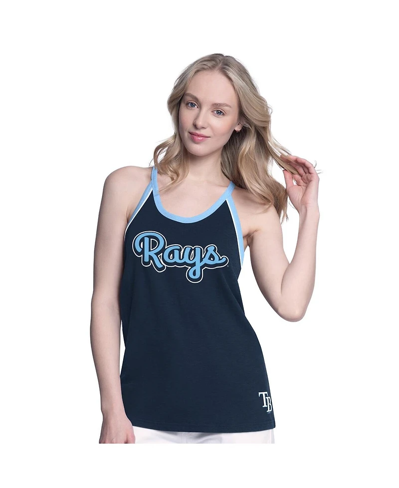 G-iii 4Her by Carl Banks Women's Navy Tampa Bay Rays Curveball Racerback Tank Top