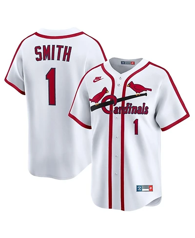 Nike Men's Ozzie Smith White St. Louis Cardinals Throwback Cooperstown Collection Limited Jersey