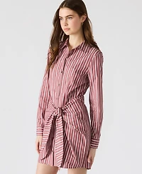 Steve Madden Women's Cotton Button-Front Shirtdress