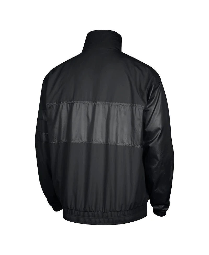 Nike Men's Black Brooklyn Nets Courtside Versus Capsule Full-Zip Jacket
