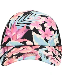 Billabong Women's Black Heritage Mashup Trucker Snapback Hat