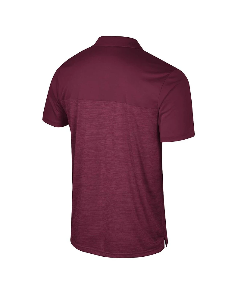 Colosseum Men's Maroon Mississippi State Bulldogs Langmore Polo Shirt
