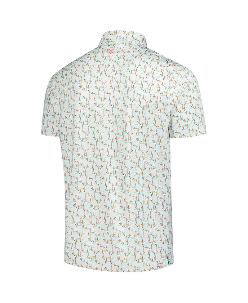 Puma Men's White the Players Mattr Paradise Polo Shirt