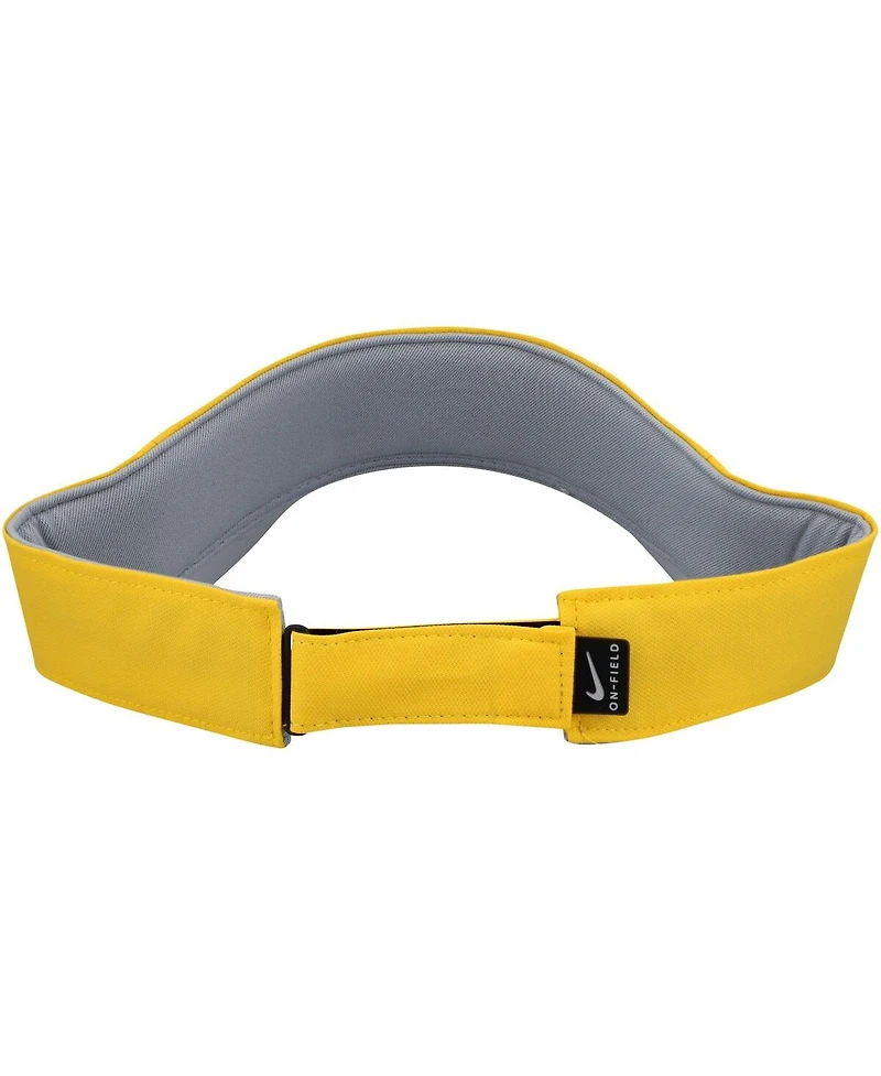 Nike Men's Maize Michigan Wolverines On-Field Ace Performance Adjustable Visor Hat