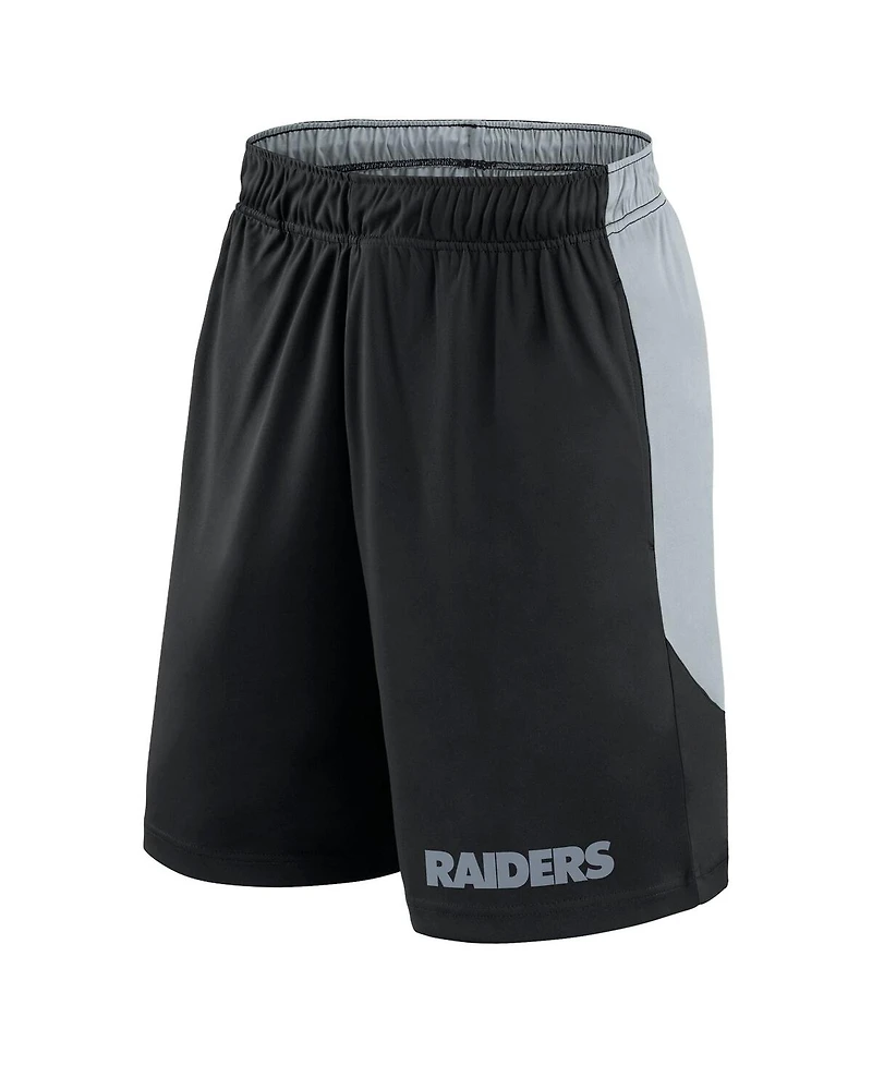 Fanatics Men's Black/Silver Las Vegas Raiders Launch Shorts