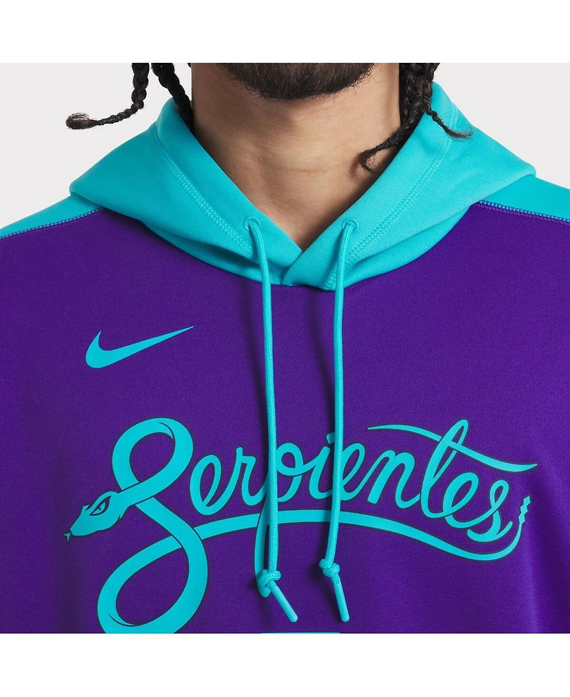Nike Men's Purple Arizona Diamondbacks 2025 City Connect Authentic Collection Therma Pullover Hoodie