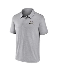 Fanatics Men's Gray Baltimore Ravens Making Waves Polo Shirt