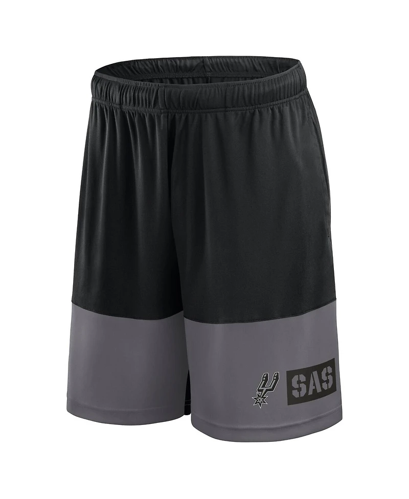 Logo Athletic Men's Black San Antonio Spurs Best of the Shorts