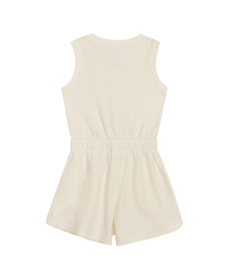 Outerstuff Little Girls Cream New York Yankees Girl Power Tank Romper
