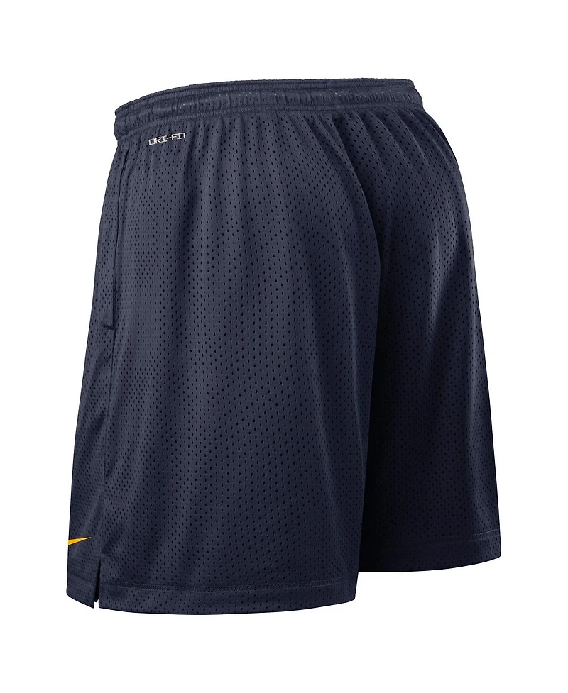 Nike Men's Navy/Gold West Virginia Mountaineers 2025 Sideline Reversible Performance Shorts