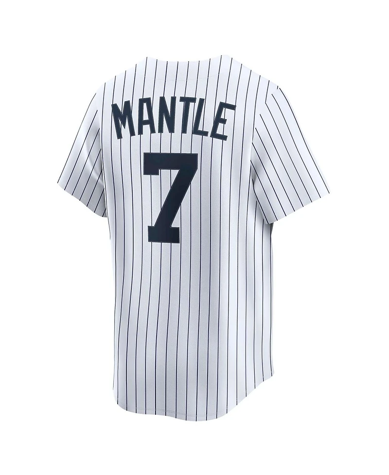 Nike Men's Mickey Mantle White New York Yankees Throwback Cooperstown Collection Limited Jersey