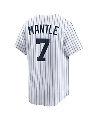 Nike Men's Mickey Mantle White New York Yankees Throwback Cooperstown Collection Limited Jersey