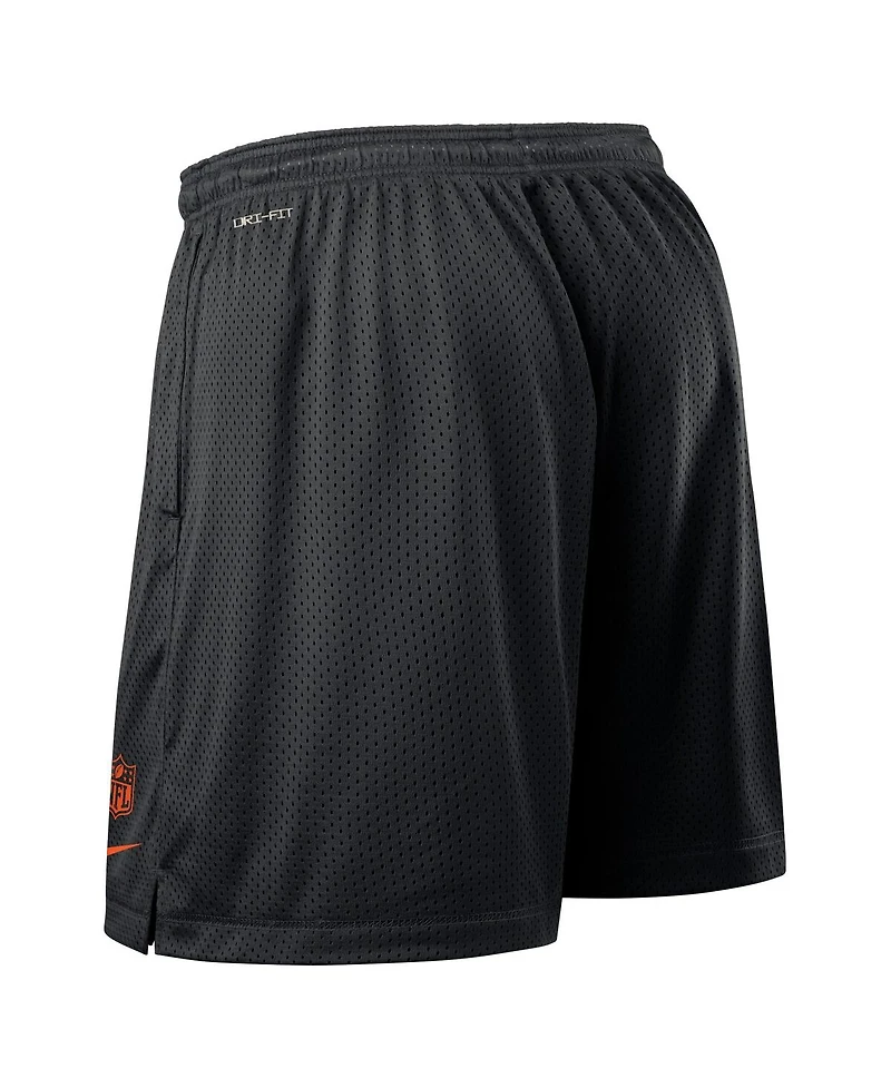 Nike Men's Black Cincinnati Bengals Sideline Reversible Performance Shorts