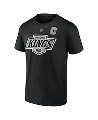 Fanatics Men's Anze Kopitar Black Los Angeles Kings Authentic Stack Name Number T-Shirt
