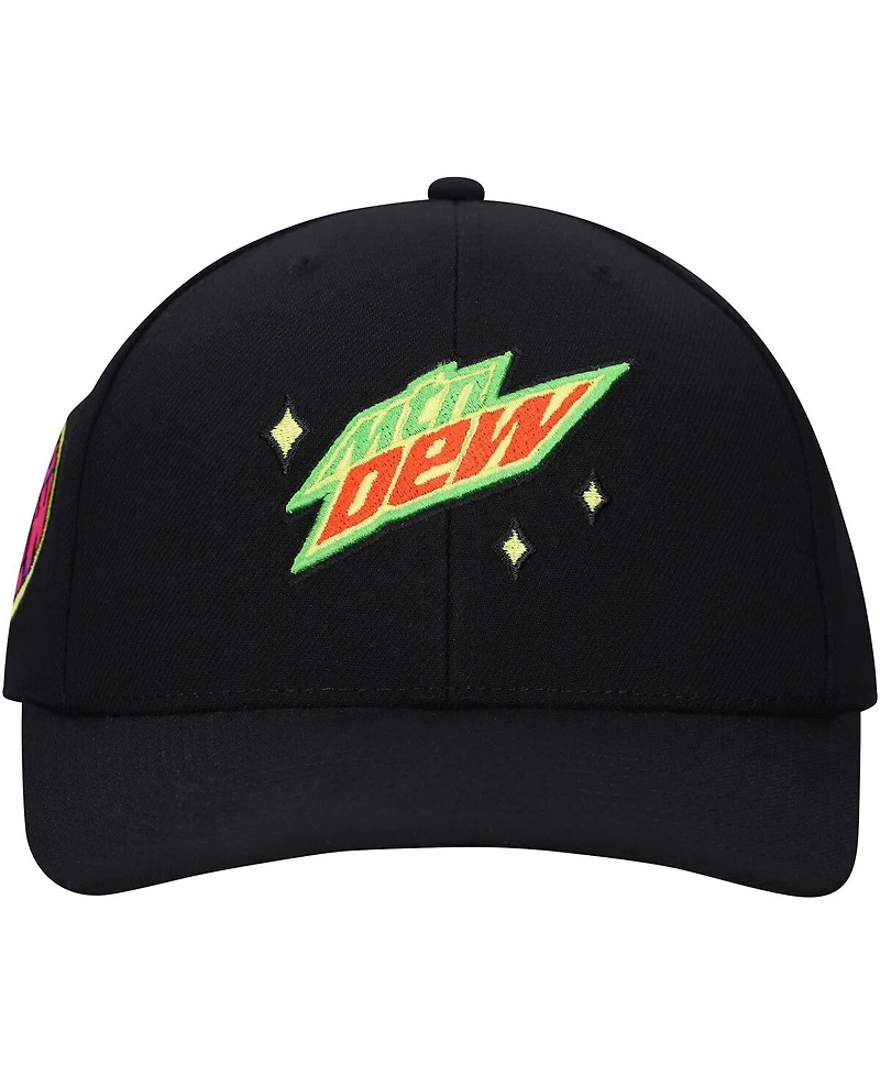 Lids Men's Black Mountain Dew The Dew Neon Adjustable Hat