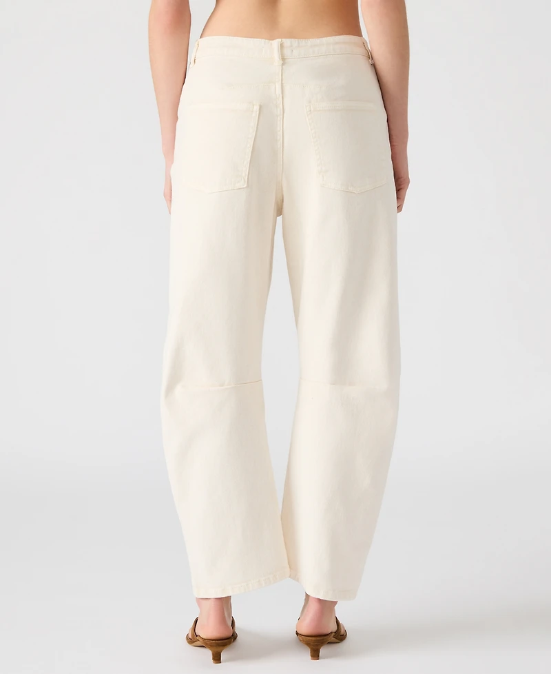 Steve Madden Women's Barrel-Leg Hart Jeans