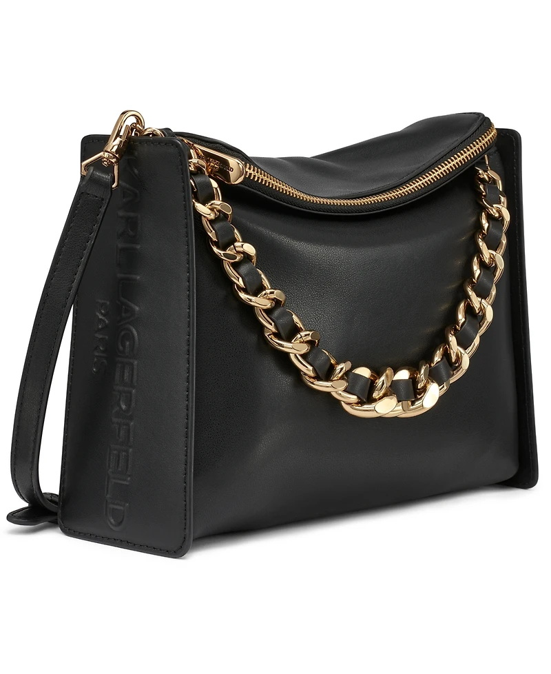 Karl Lagerfeld Paris Brielle Leather Crossbody